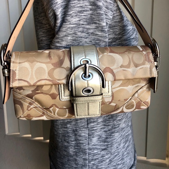 Coach Handbags - Coach Gold Signature SOHO Collection